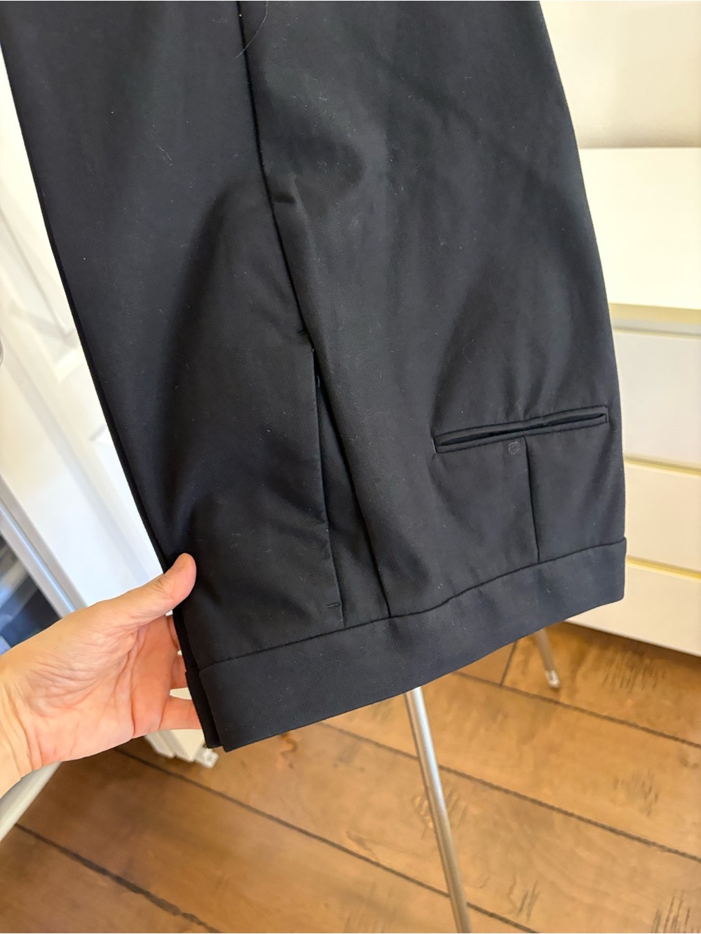 Ann Taylor women's Black Dress Trousers - Cuffed Hem